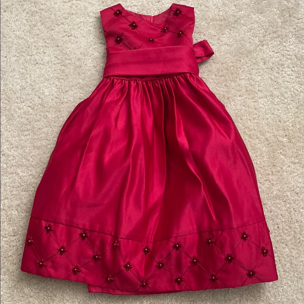 Elegant Red Kids Dress